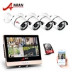 ANRAN 4 channel NVR IP camera HDD 1080P IP surveillance poe Camera System with Monitor