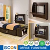 Factory latest price roll top computer folding wall desk