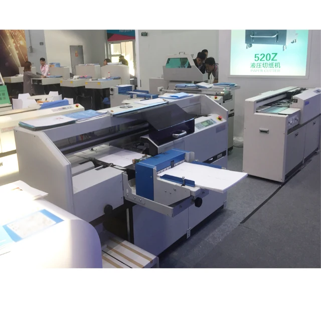 
very good quality fast quickly binding speed continuous cover feed EVA hot melt book glue binding machine 