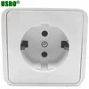 Smart home 16a 250v surface mounted schuko wall earthed socket