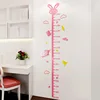 Cute rabbit height sticker acrylic wall affixed children's room wallpaper sticker Kindergarten height ruler decoration