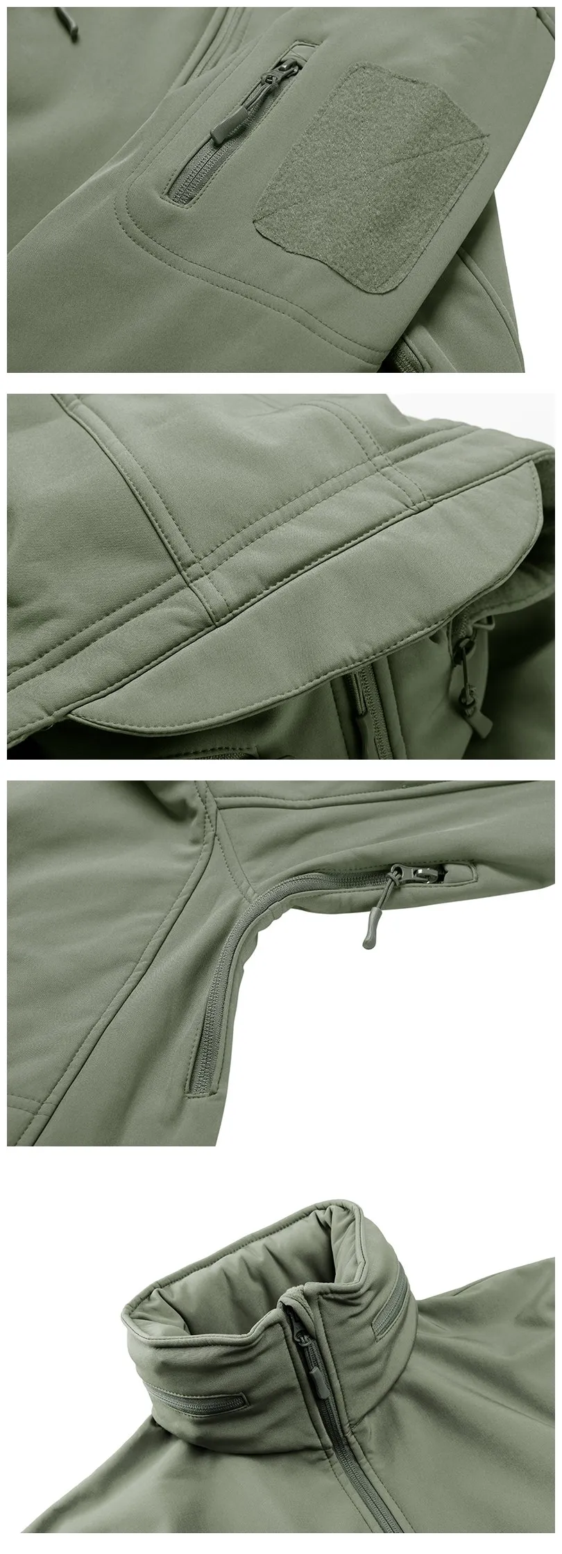 New Winter Outdoor Waterproof Windproof Hiking Tactical Fleece Jacket 