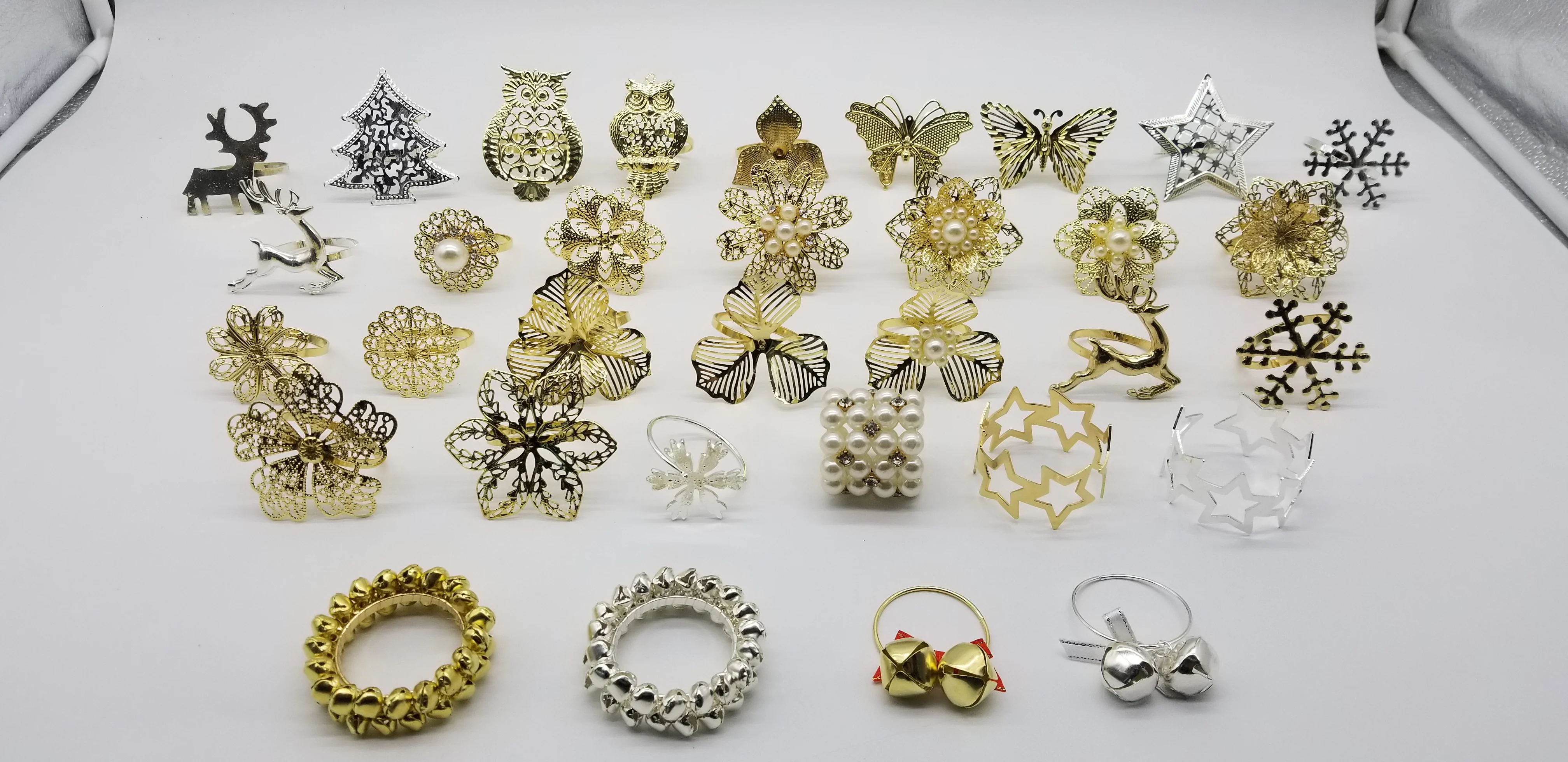 
Wrap Serviette Holder Wedding Banquet Party Dinner Table Decoration Home Decoration Flower Festival napkin Ring 