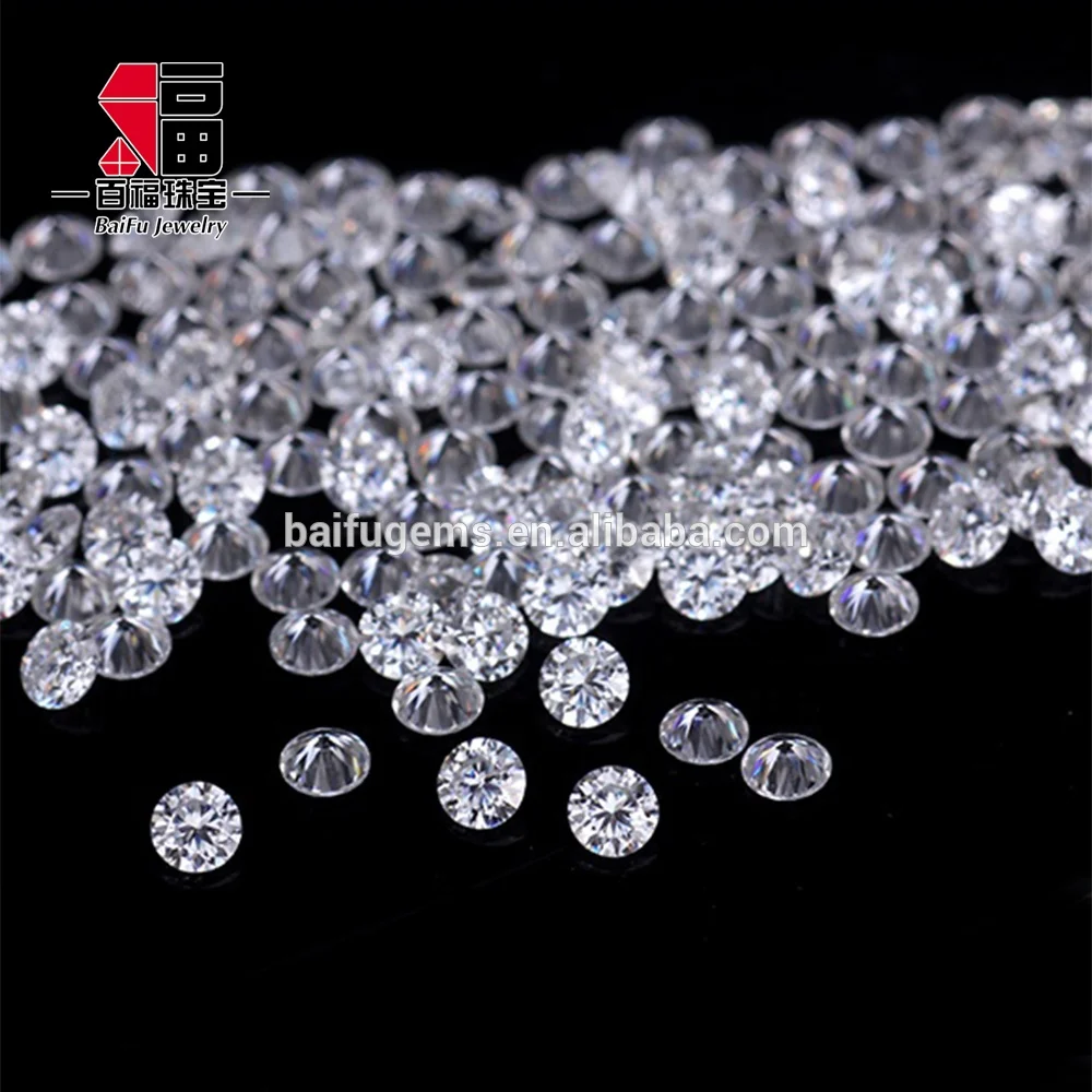 

China Factory 1.0mm High Quality Round Diamond Synthetic Moissanite