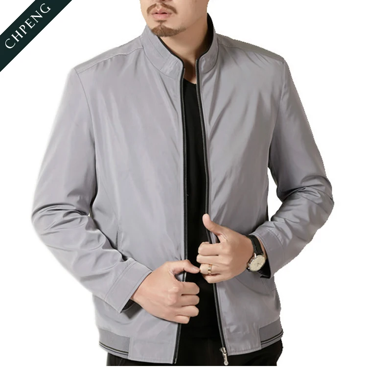new arrivals wholesale 2017 men's jacket with stand neck casual in spring and autumn for man