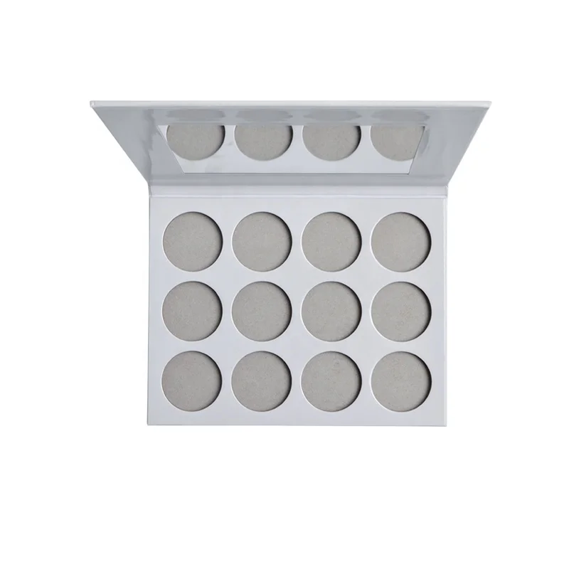 

Wholesale Black And White Empty Palette With Mirror Customized Palette Eyeshadow