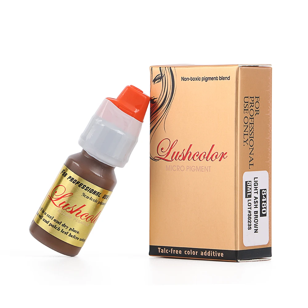 

New Lushcolor Brand Dream Brown Deep Brown Colors Semi Cream Micro Pigments for Microblading and Shading, Dream brown,deep brown,chocolate,dark brown