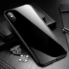 Amazon Hot Selling Colorful Slim Tempered Glass Back Cover Phone Case For iPhone 6 7 8 X Mobile Phone Shell