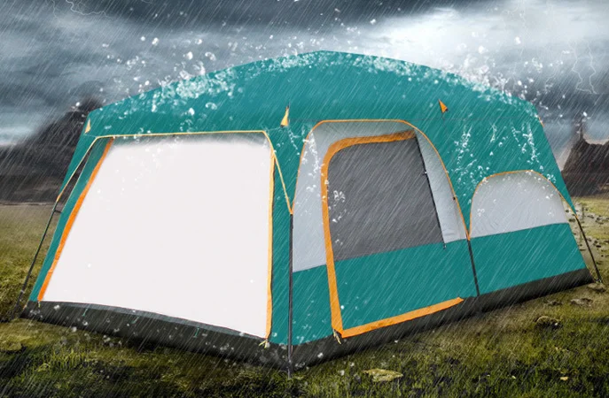
Wholesale Ultra Big 2 Bedrooms Outdoor Camping Tent For Up to 12 People 4 Season Tent 
