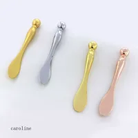 

luxury golden stainless steel eye cream spatula Eye cream introduction massage stick
