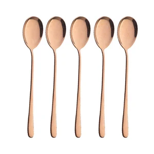 Image of Korean Style Rose Gold Stainless Steel 304 Spoons