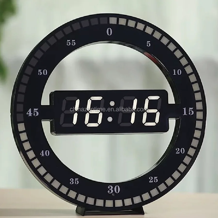 

12" Round LED digital clock