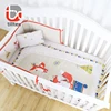 Cartoon fox theme microfiber polyester bed sheet bedding set