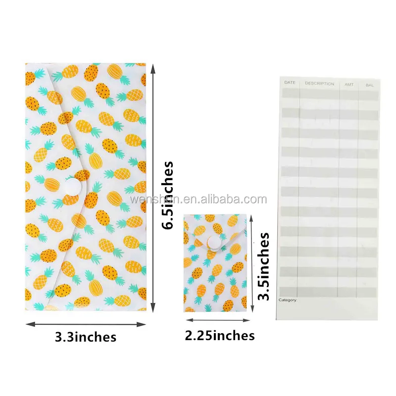 12 Premium Reusable Plastic Cash Envelope System Plus 12 Coin Envelopes and 12 Budget Sheets