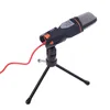 SF-666 Multimedia Sing Studio 3.5mm Condenser Wired Computer Microphone Mic with Tripod Stand for PC Laptop Notebook