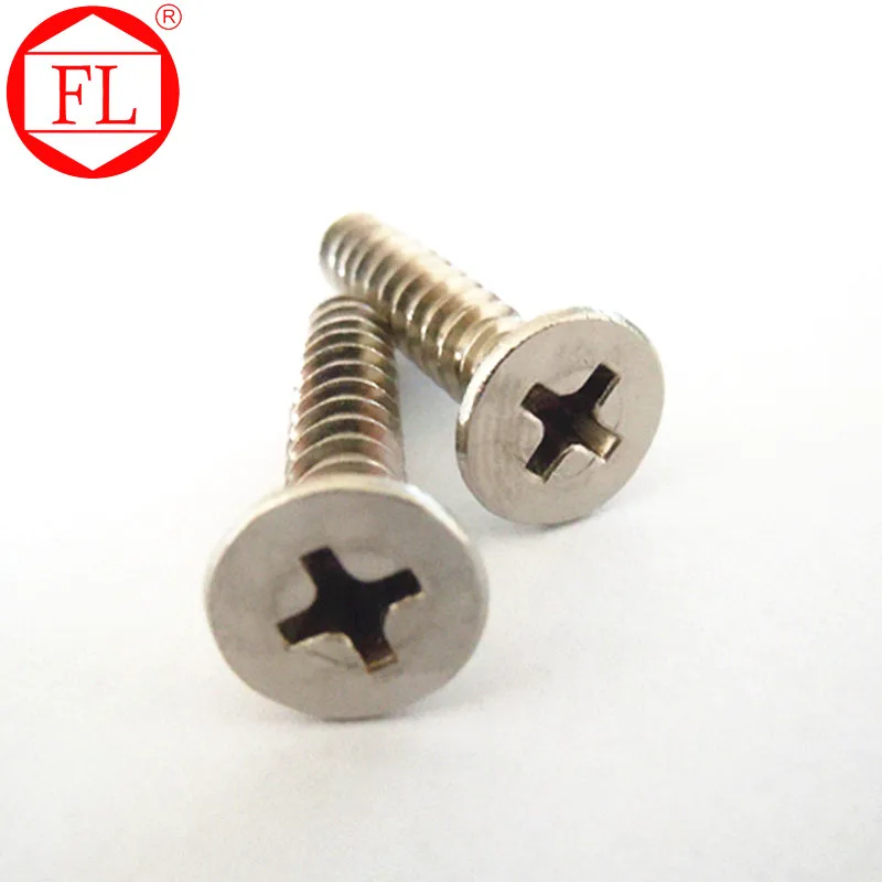 
304 cross recessed countersunk head screws 