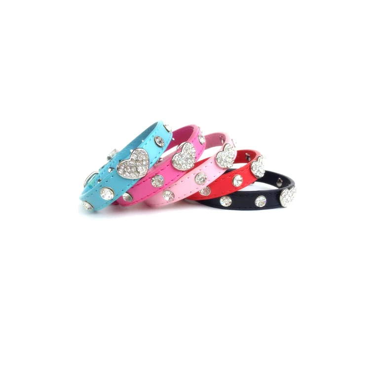 

Hot sale pretty big heart PU dog collar,pet dog collar, As photo