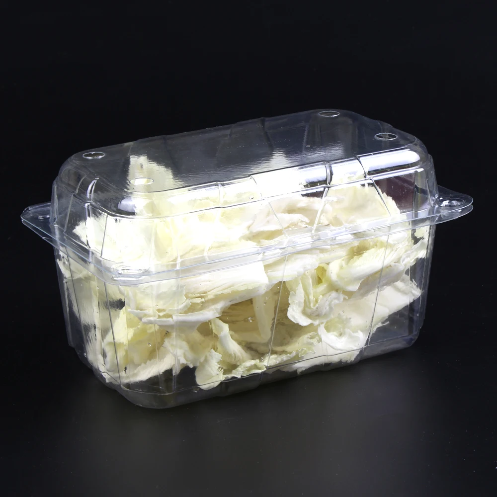 热卖带走塑料宠物透明生菜翻盖蔬菜包装盒