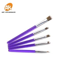 

AK LFGB FDA Fondant Tools Cake Decorating Supplies Set 5pcs of Cake Decorating Brush Set Flower Powder Brush