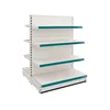 Double sided grocery store retail display stand racks gondola shelving island supermarket shelf