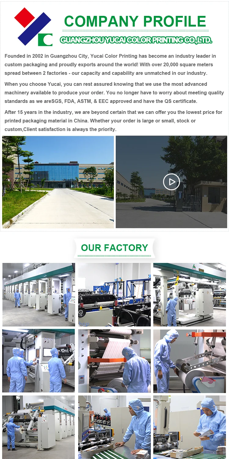 bopp/mpet/pvc cling film food wrap for chocolate bar