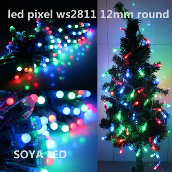 Remote Control Led String Lights WS2811 Pixel 12mm Round For Christmas Tree Decoration Remote Control Led String Lights WS2811 Pixel 12mm Round For Christmas Tree Decoration