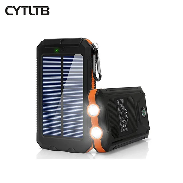 

Ultra Thin Fast Charging Solar Power Bank 20000 Dustproof Good Solar Powerbank, Black/white/gold/silver/customizable