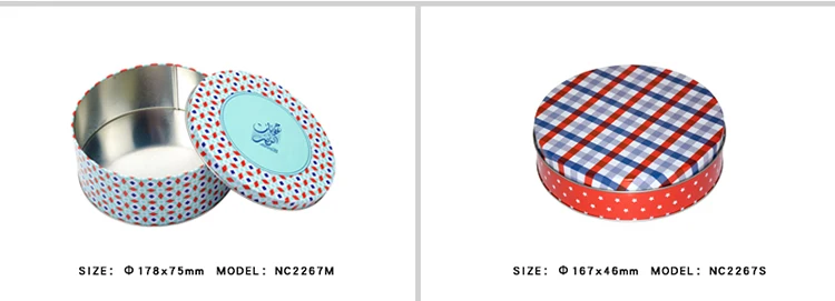 High quality custom round cookie tin,round cookie tin can,round cookie tin box