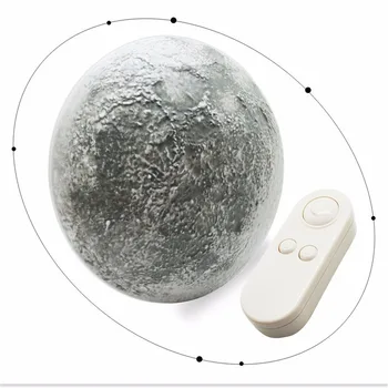 6 De Luz Material Niños Luna Control Remoto Curación Noche Relajante Led Para Tipos Fase Interior Lámpara Los Pared Abs La Con nPN8OX0wk