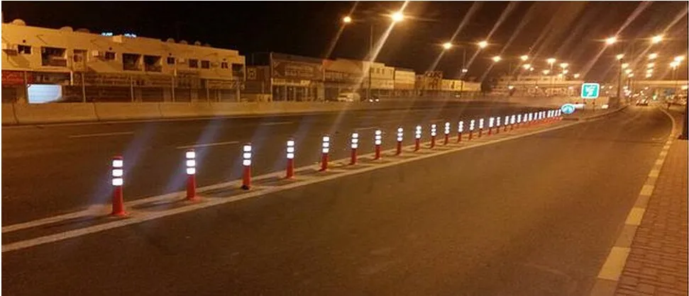 Traffic safety high quality PU delineator warning post