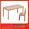 Solid beech wood children study table good quality kids study desk and chair