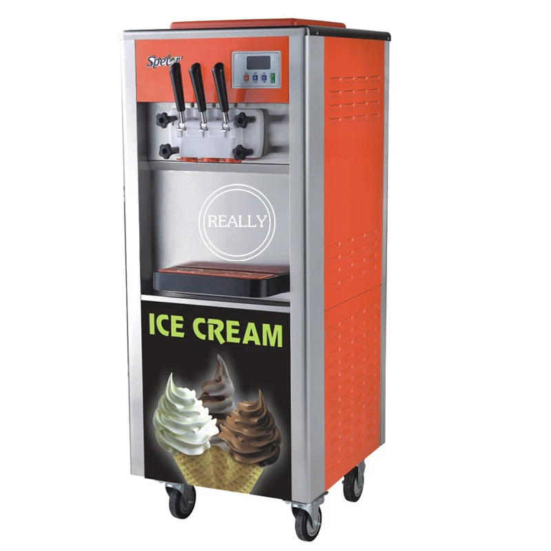 

softy ice cream making machine with the leading completely-sealed compressors