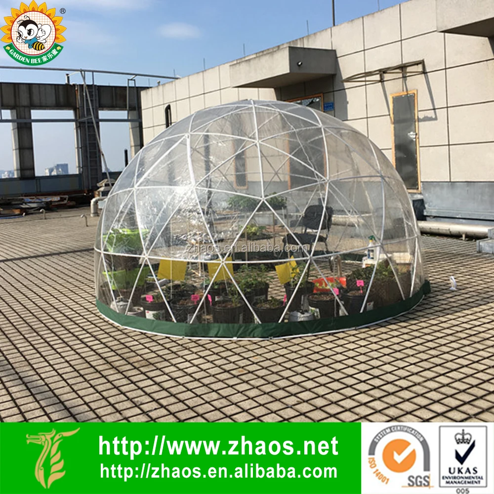 
Outdoor use high quality transparent garden dome igloo snow geodesic plastic dome house 