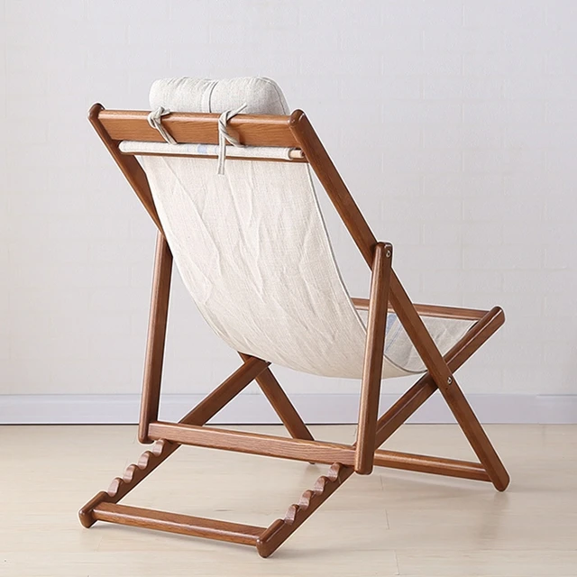 
Modern Portable Wooden Outdoor Garden Furniture Folding Beach Chair 