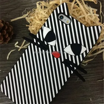  Mobile  Accessories Lovely Zebra  Stripes Cat  Silicone 