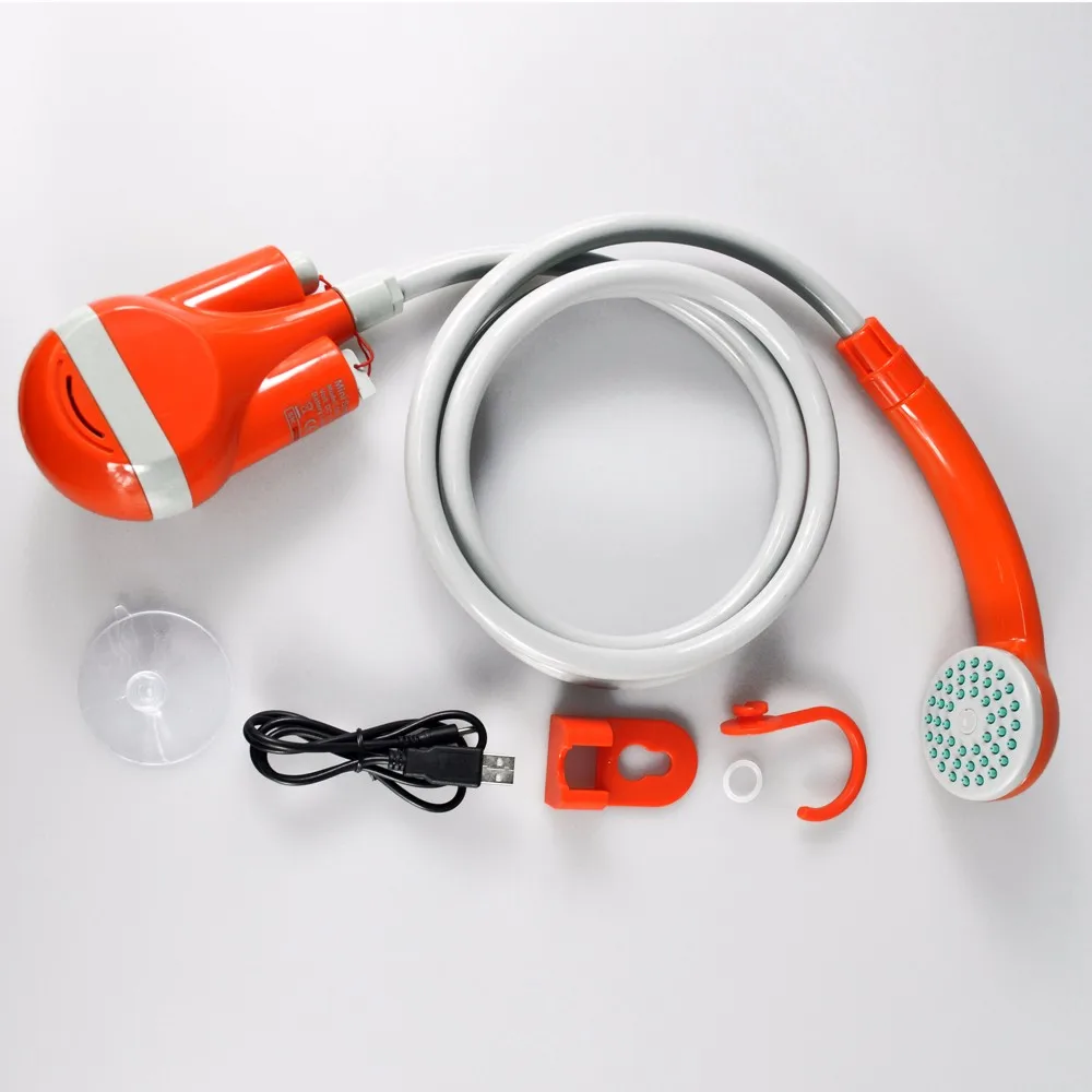 Portable Shower With Rechargeable Usb Plug Outdoor Camp Shower
