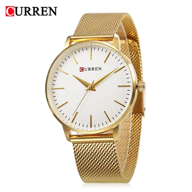 

CURREN 9021 Women Fashion Simple Japan Quartz Movement Watch Stainless Steel Band Wristwatch