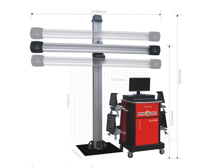 Sld98 Automatic Tracking Used 3d Wheel Alignment Machine For Sale