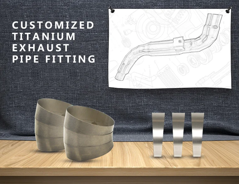 Factory supply ASTM B363 2" 2.5" 3" 3.5" 9 degree titanium pie cuts