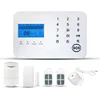 best GSM PSTN dual network wireless home security alarms system with touchpad and LCD