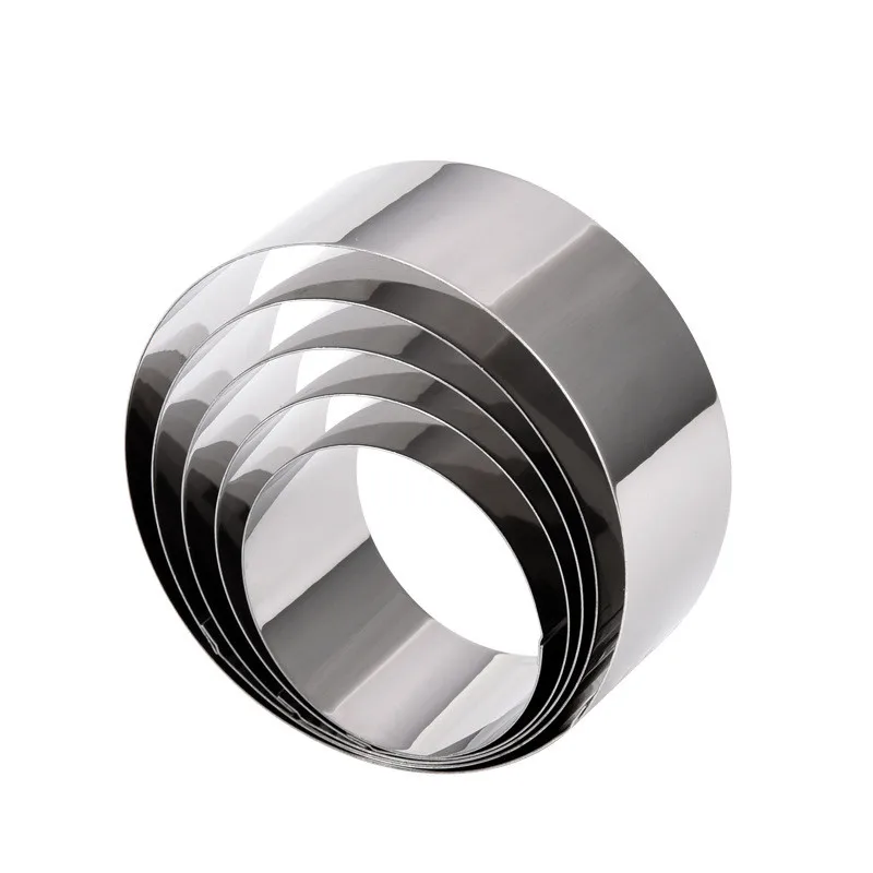 

304 Stainless steel round mousse ring diameter 6inch height 2inch