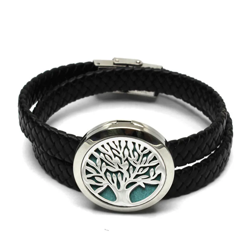

316L stainless steel aromatherapy essential oil diffuser locket bracelet