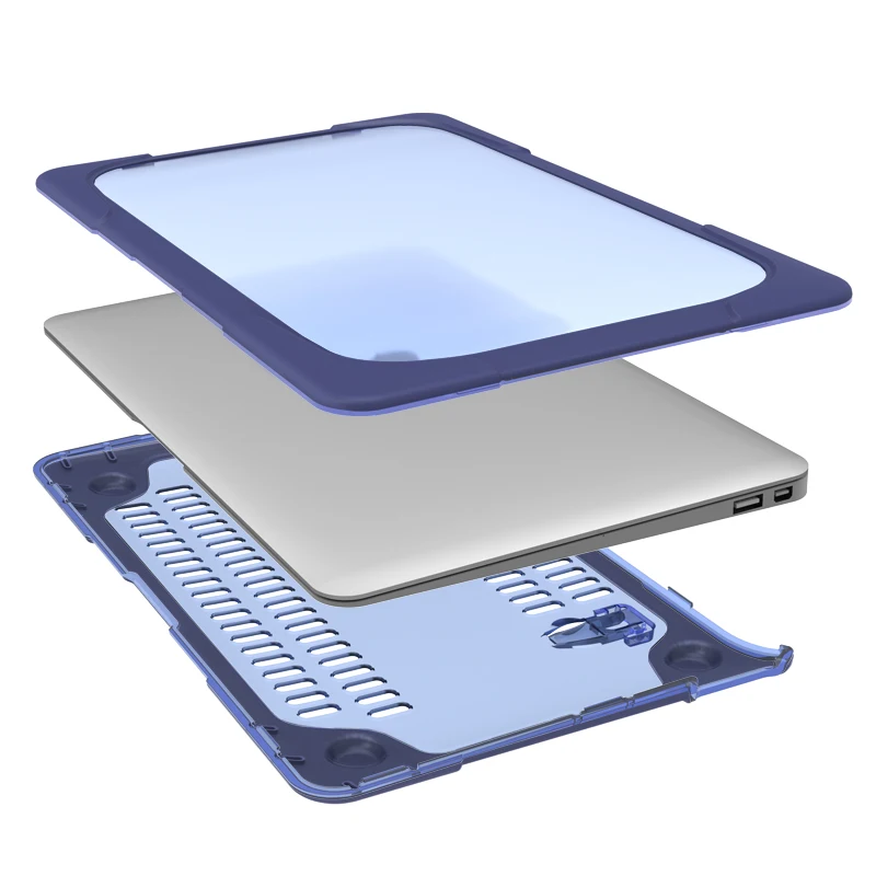 批发2 合 1 清晰的塑料外壳为 macbook air 11英寸笔记本电脑塑料盖