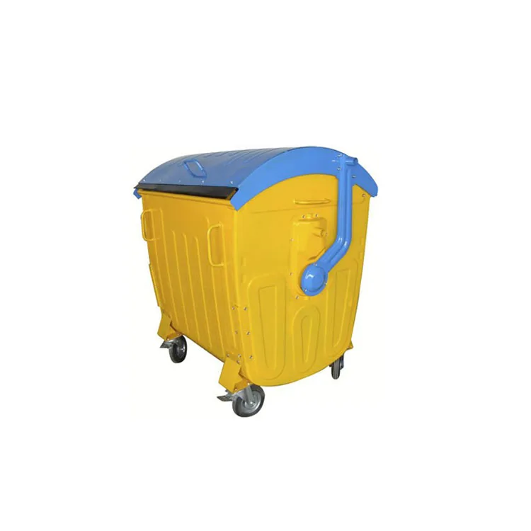 Top Sale Mobile Garbage Galvanized Steel 1100l Container Bin Buy