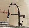 Oil Rubbed Bronze Pull Down Kitchen Faucet Swivel Spout Sink Mixer Tap Deck Mount