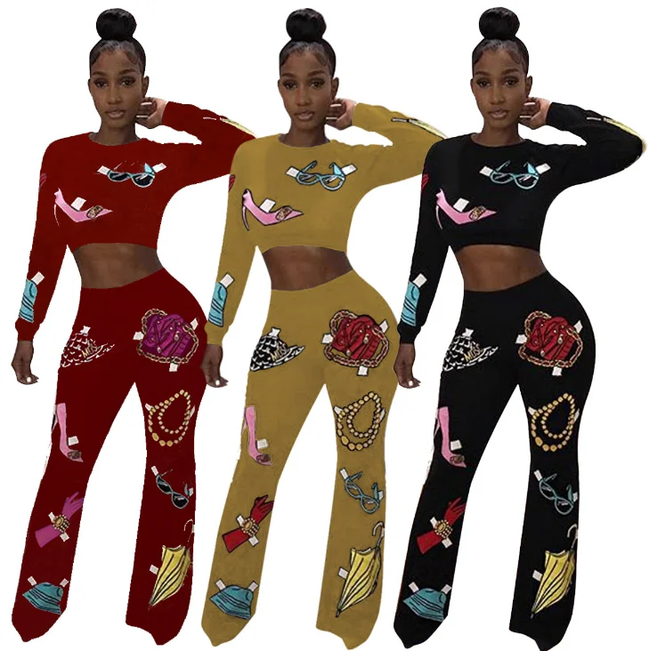 

Two Pieces Set Jumpsuit Women Novelty Pattern Full Length Rompers Women Jumpsuit Overalls For Women, N/a