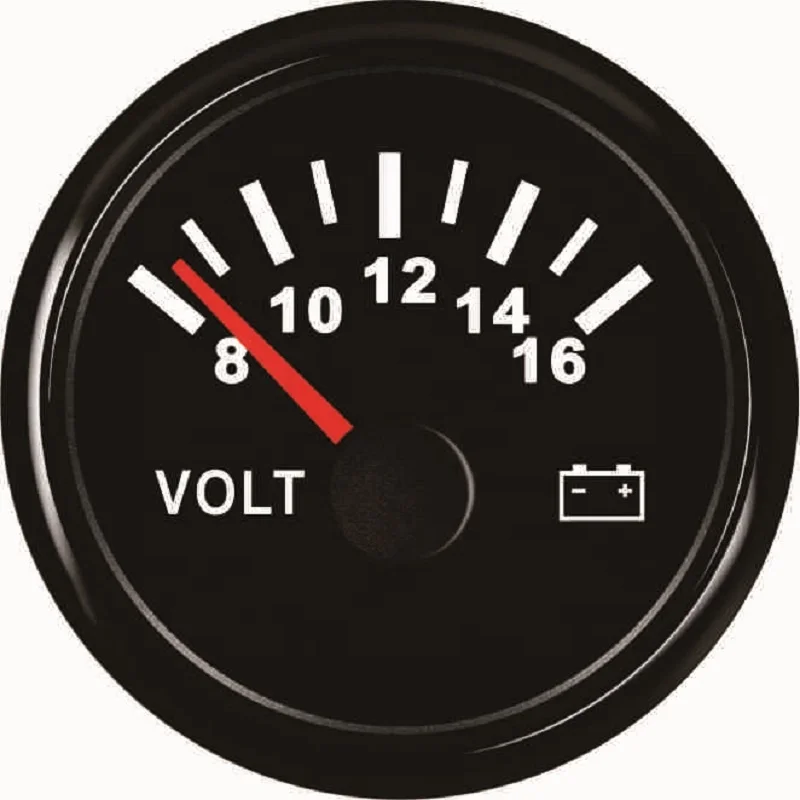 

Free Shipping ELING 52mm Auto Voltage Gauge Voltmeter 8-16V Display With Red Backlight