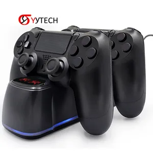 SYYTECH Controller Double Charger For PS4 blue light charger  seat charging base For PS4