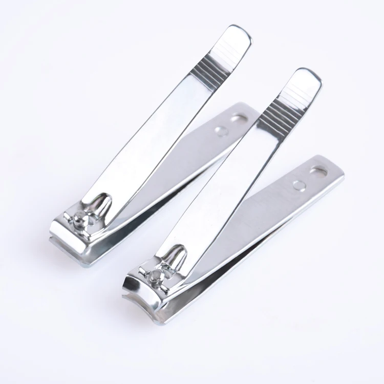 

Light material factory price straight and curve stainless steel nail clippers for promotion, Silver
