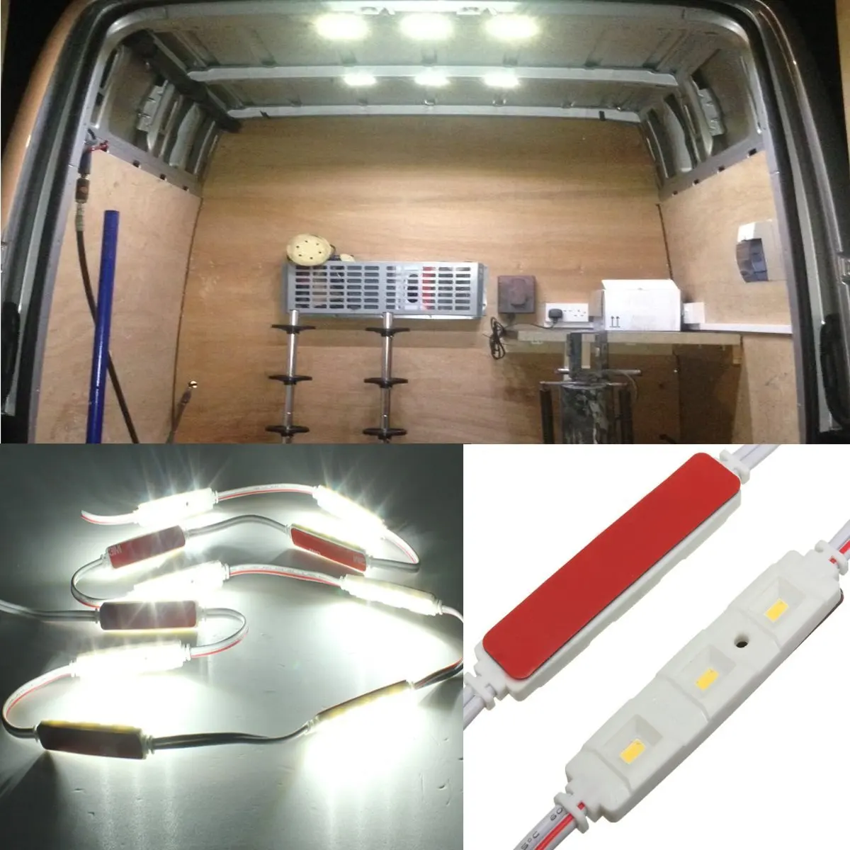 Interior Car Light 12V Volt White 42 LED LWB Van Sprinter Ducato Transit VW 2013